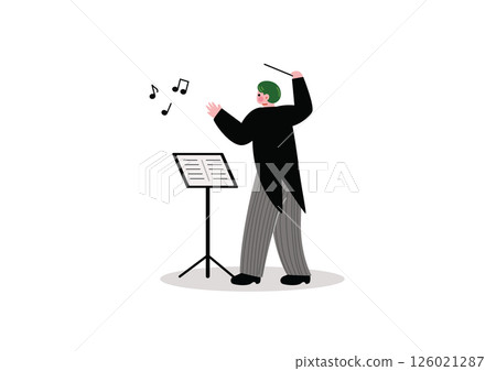 Man conducting the music 126021287