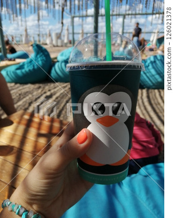 Cheerful Penguin Cup Happy Moment at Beach Resort Cheerful Penguin Cup Happy Moment at Beach Resort 126021378