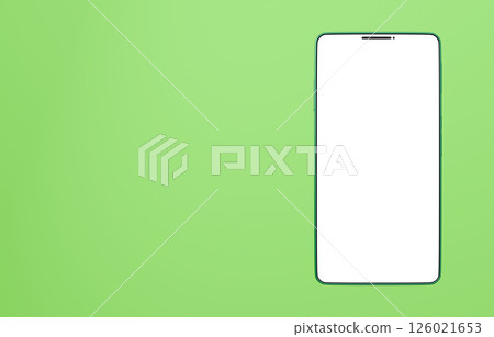 3D material_smartphone_green 3D material_smartphone_green 126021653