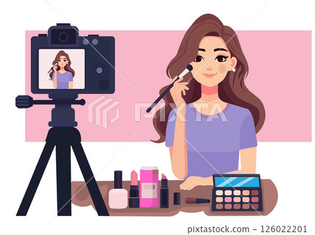 Female makeup artist teaches makeup techniques online Female makeup artist teaches makeup techniques online 126022201