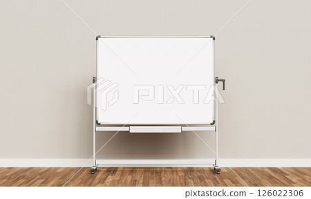 White Board for Copy Space Mock up. 3D rendering. White Board for Copy Space Mock up. 3D rendering. 126022306
