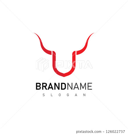 letter u bull design logo and symbol icon 126022737