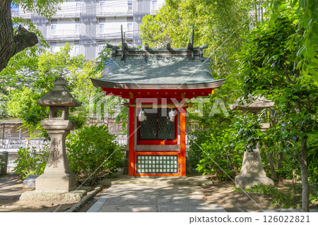 Ikuta Shrine Ichikishima Shrine, located in Ikuta Pond 126022821