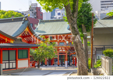 生田神社:雄偉的朱紅色樓門 生田神社:雄偉的朱紅色樓門 126022822