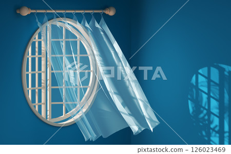 wave, tulle, blowing 126023469