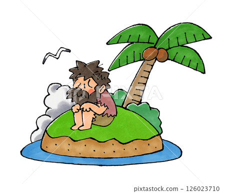 Deserted Island and the Castaways 126023710