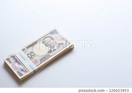 Eiichi Shibusawa's new banknotes: stack of 10,000 yen notes Eiichi Shibusawa's new banknotes: stack of 10,000 yen notes 126023953