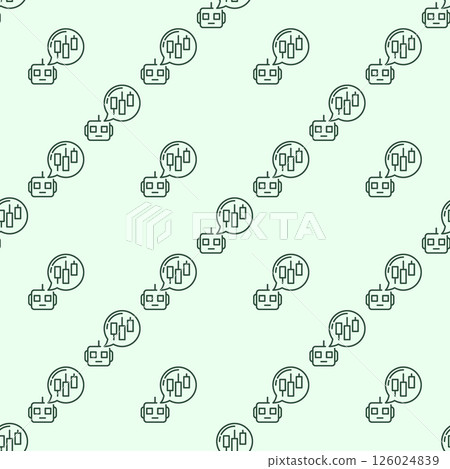 Trading Robot with Speech Bubble vector automation tools outline seamless pattern Trading Robot with Speech Bubble vector automation tools outline seamless pattern 126024839