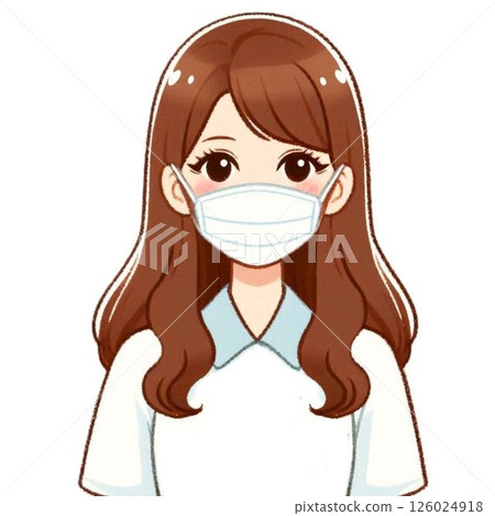 A woman with a mask 126024918