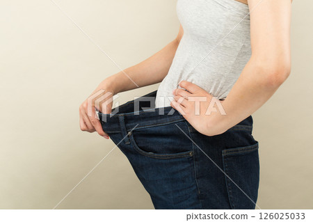 A woman who successfully dieted. A woman who successfully dieted. 126025033