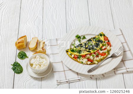 Spinach Onion Goat Cheese Cherry Tomato Omelette Spinach Onion Goat Cheese Cherry Tomato Omelette 126025246