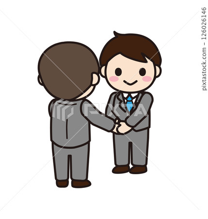 商人友好握手 126026146