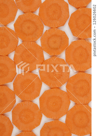 Carrot slices 126026602