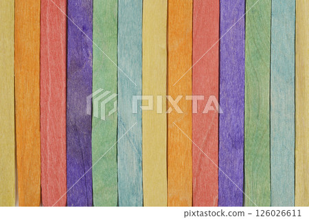 Colorful craft stick 126026611