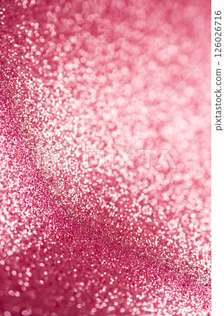 Pink glitter background for festive and holiday designs. 126026716