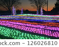 Mother Farm Winter Illumination "Garden of Light" illumination and sunset 126026810