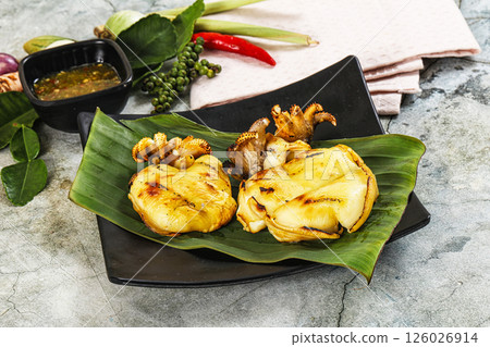 Delicous Grilled cuttlefish with sauce Delicous Grilled cuttlefish with sauce 126026914