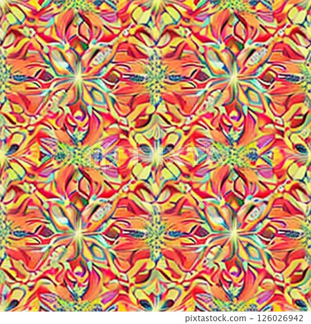 seamless pattern with flowers 126026942