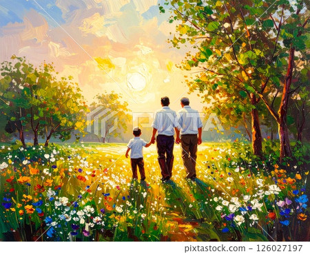 Father's Day banner special - with or without text for flyers and blogs 126027197