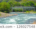 Joetsu Line crossing the Tone River 126027548
