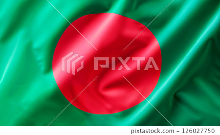 Emblem of Bangladesh The National Flag Featuring Vibrant and Striking Colors and Designs 126027750