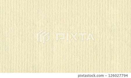 Creamy, ivory, pale, ecru, beige stripe texture background. Real striped paper canvas perfect for adding texture and vintage appeal to collage, project, design 126027794