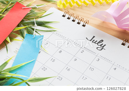 七夕七月日曆 126027828