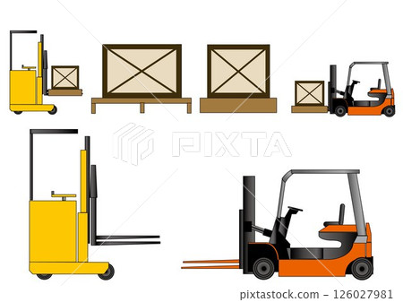 叉車搬運行李 叉車搬運行李 126027981