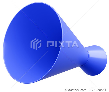 3D illustration_Megaphone_Blue 126028551