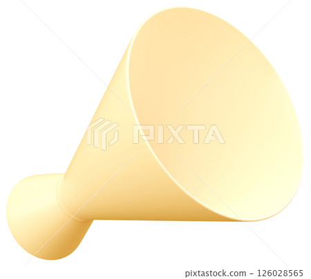 3D插圖_擴音器_黃色 3D插圖_擴音器_黃色 126028565