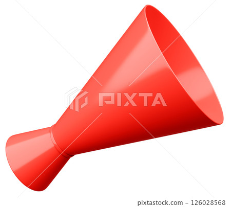 3D插圖_擴音器_紅色 126028568