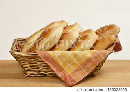 Freshly baked buns 126028633