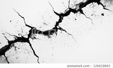 裂痕和裂紋紋理背景 126028663