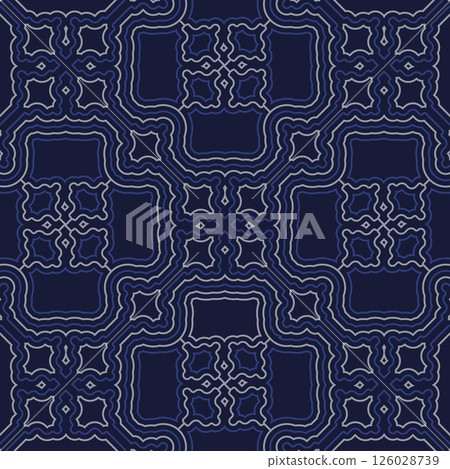 Seamless pattern in a modern style. Fabric, textile, or clothing design template. A print option for covers, banners, flyers, stickers and creative ideas Seamless pattern in a modern style. Fabric, textile, or clothing design template. A print option for covers, banners, flyers, stickers and creative ideas 126028739