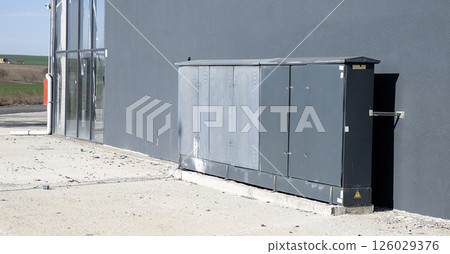 Electrical transformer panel Electrical transformer panel 126029376