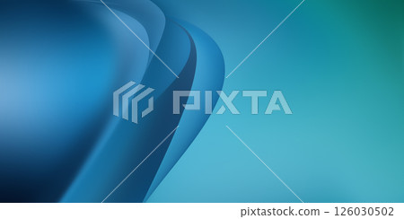 Soft curves in shades of blue create an elegant abstract background that enhances visual interest and invites creativity. 126030502