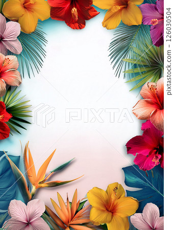 Tropical mood message card 126030504
