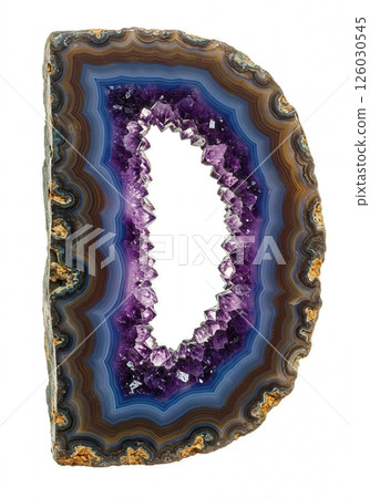 Crystalline Amethyst Geode Letter Typography D Crystalline Amethyst Geode Letter Typography D 126030545