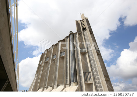 exteriors of the cathedral, Royan, France exteriors of the cathedral, Royan, France 126030757