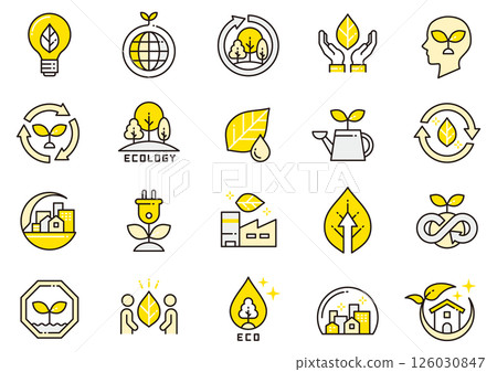 生態圖標 03 飯店設施圖標 126030847