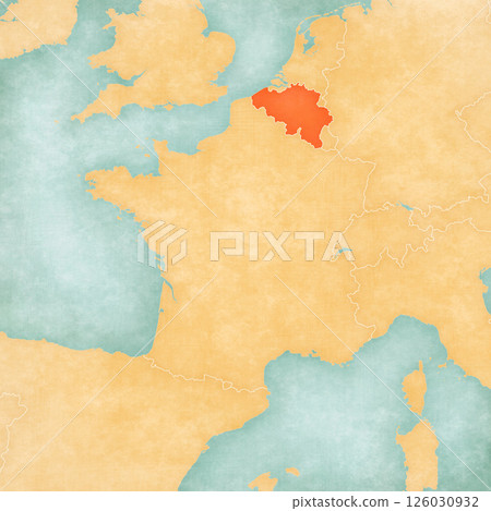 Map of France - Belgium Map of France - Belgium 126030932