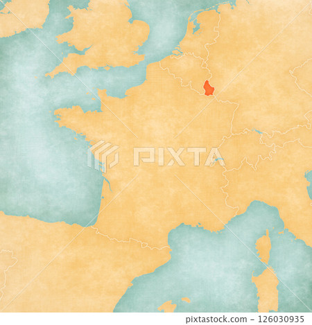 Map of France - Luxembourg Map of France - Luxembourg 126030935