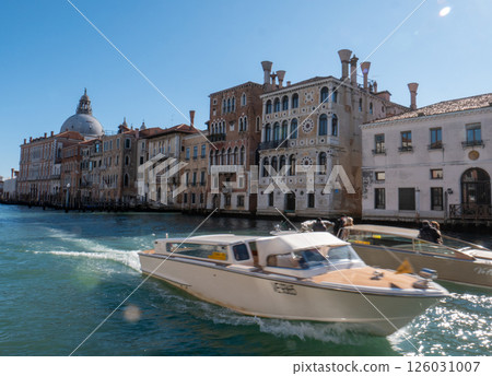 Canal Grande Iconic Waterway of Venice, Italy 126031007