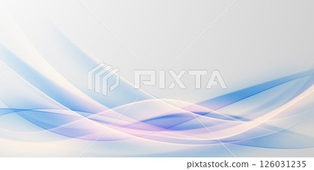 Blue abstract wave background with luxury golden elements vector illustration 126031235
