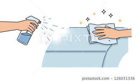 噴蠟使汽車閃亮 126031336