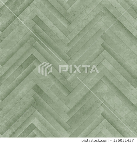 Green herringbone parquet floor covering seamless texture 126031437