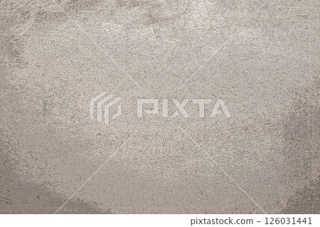 Light grey textured stucco wall background with copy space 126031441