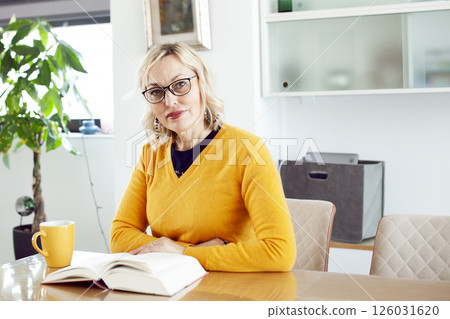 an adult woman working in home interior, lifestyle people concept an adult woman working in home interior, lifestyle people concept 126031620