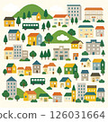 Illustration of the townscape 126031664