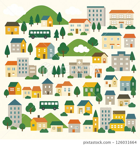 城市景觀的插圖 126031664